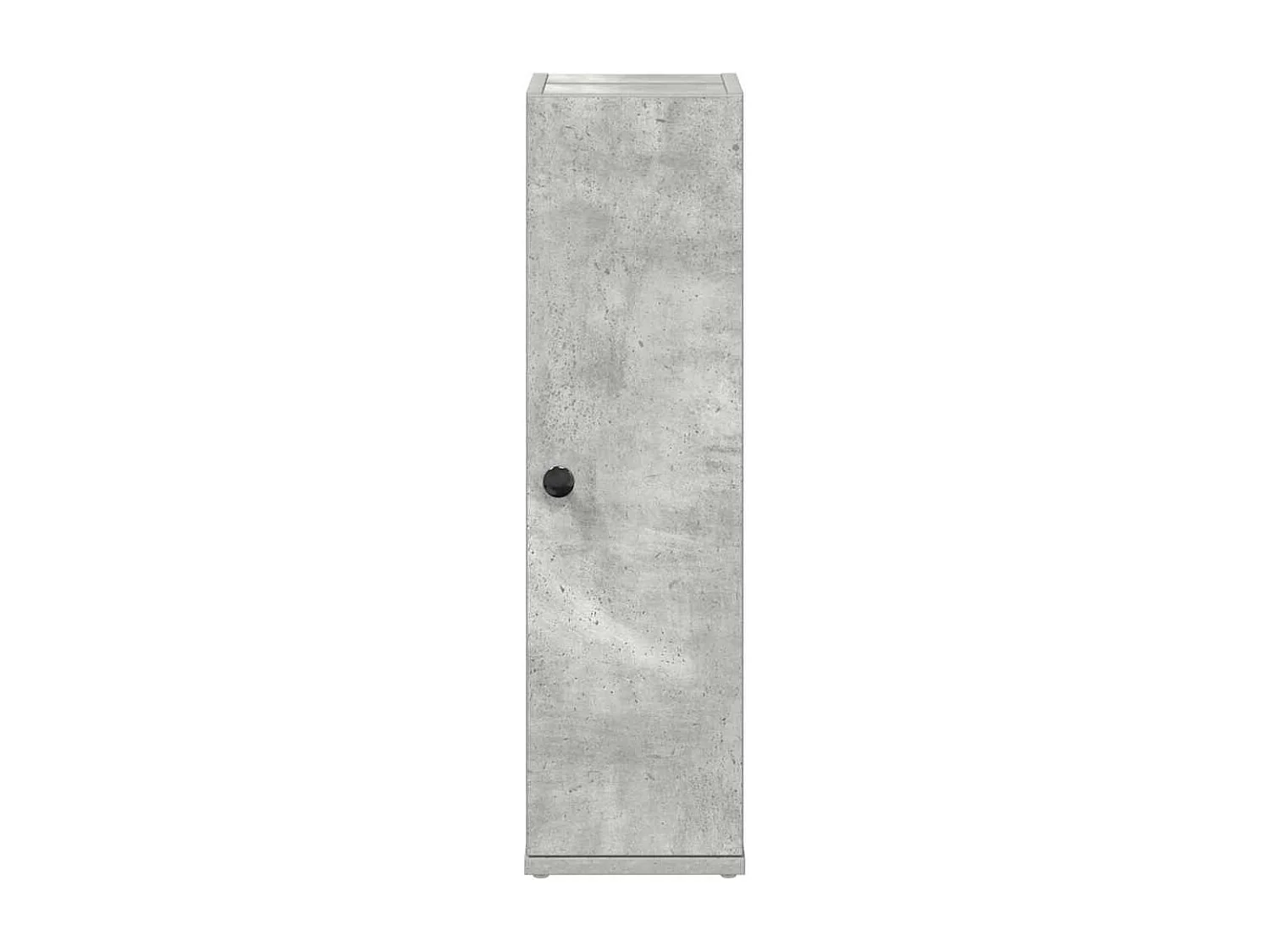 Mobile da Bagno con Portarotolo Grigio Cemento 20,5x22x72 cm