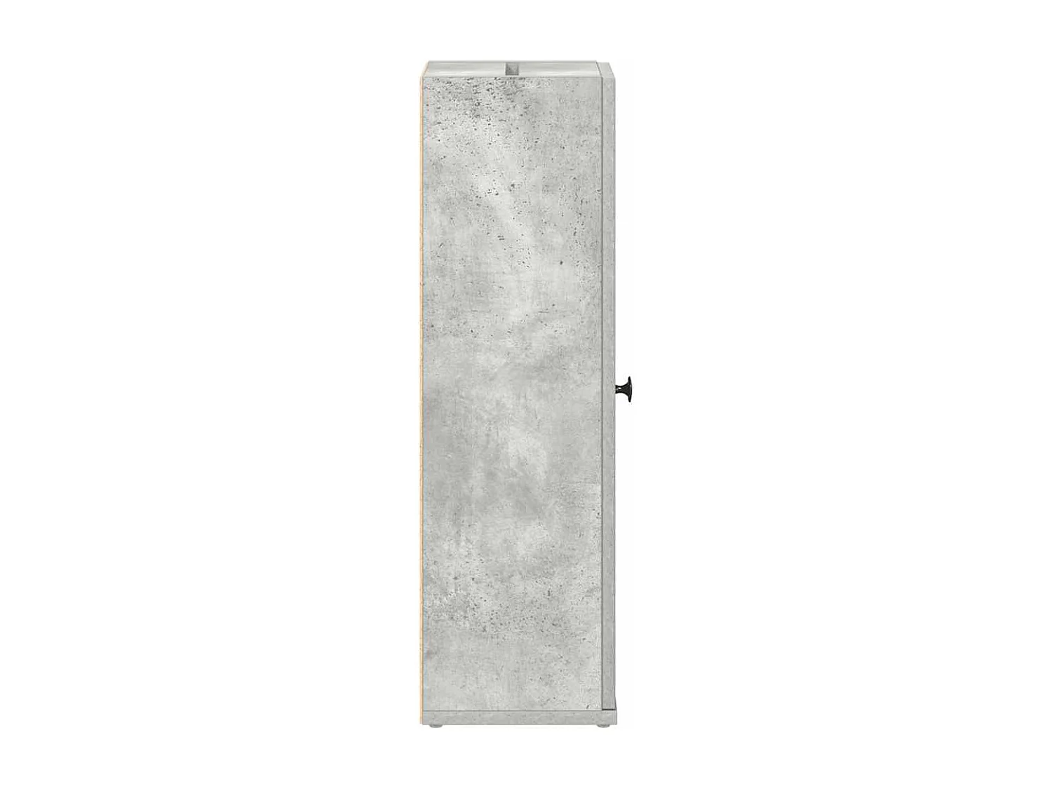 Mobile da Bagno con Portarotolo Grigio Cemento 20,5x22x72 cm