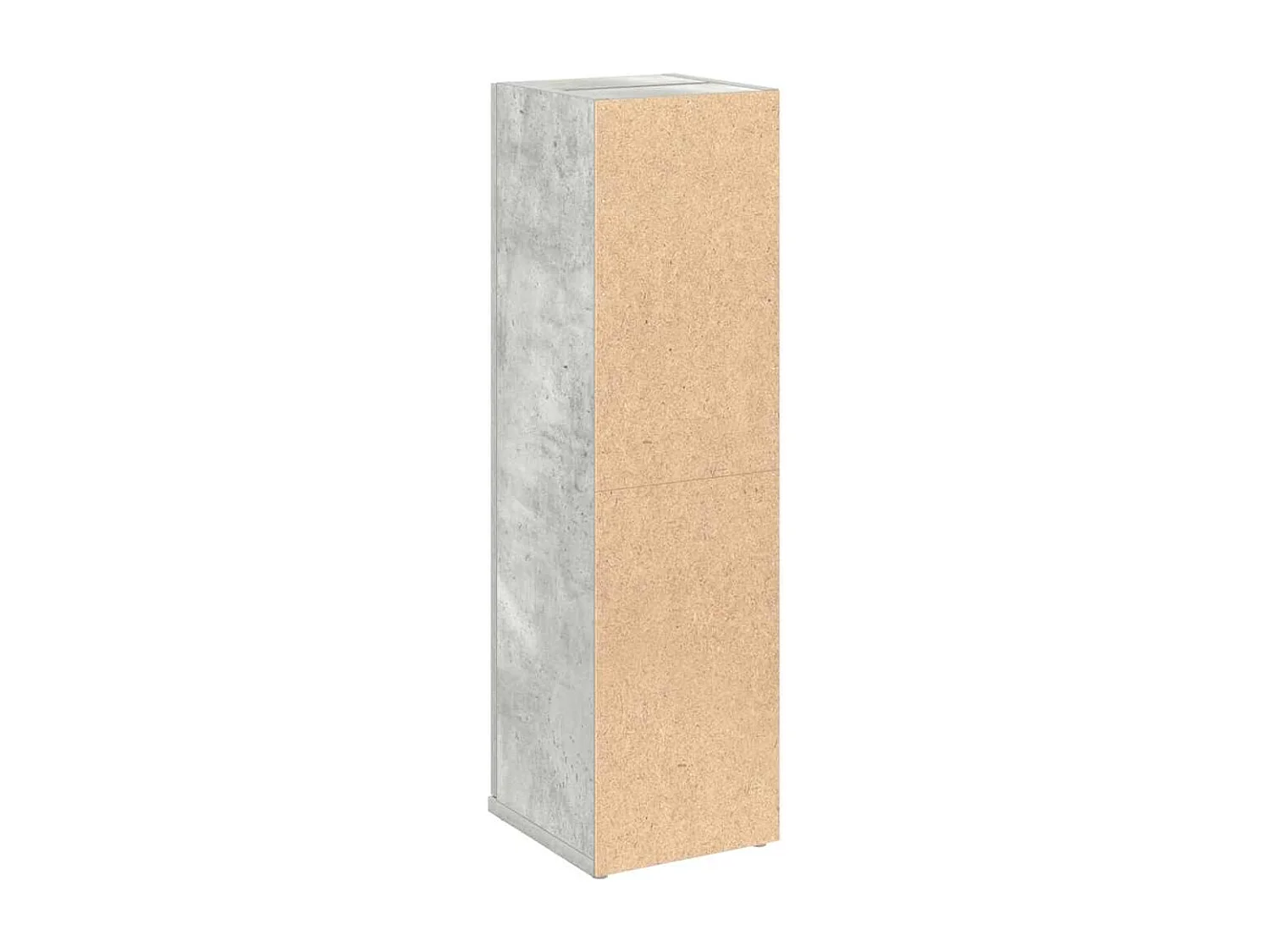 Mobile da Bagno con Portarotolo Grigio Cemento 20,5x22x72 cm
