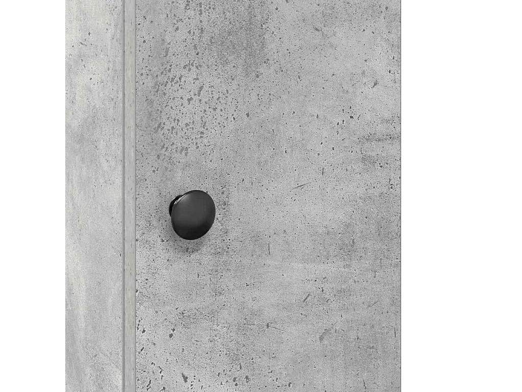 Mobile da Bagno con Portarotolo Grigio Cemento 20,5x22x72 cm