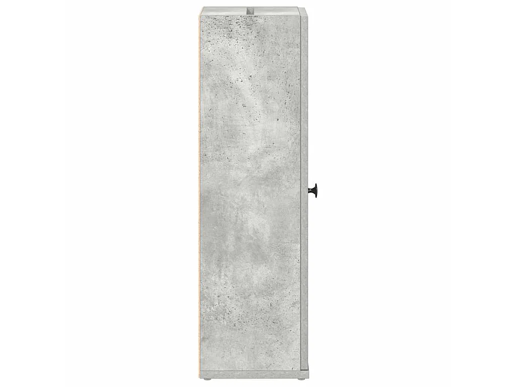 Meuble de salle de bain avec porte-rouleau gris béton
