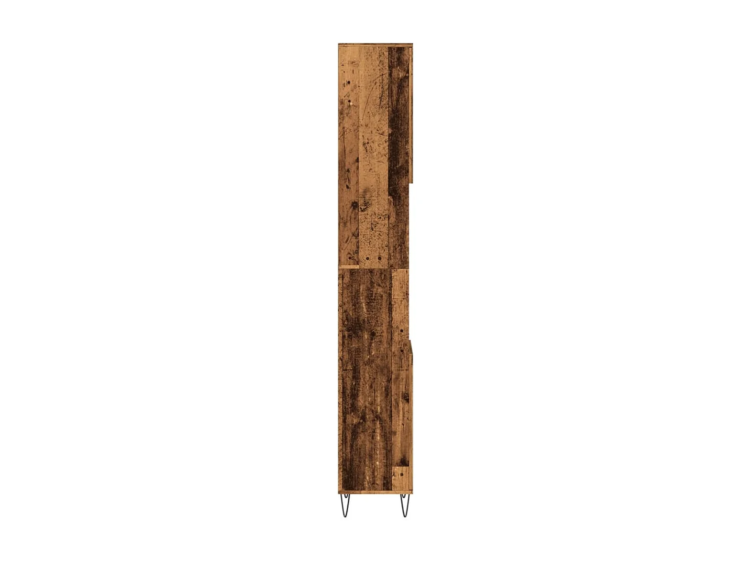 Badkamerkast 30x30x190 cm bewerkt hout oud houtkleurig