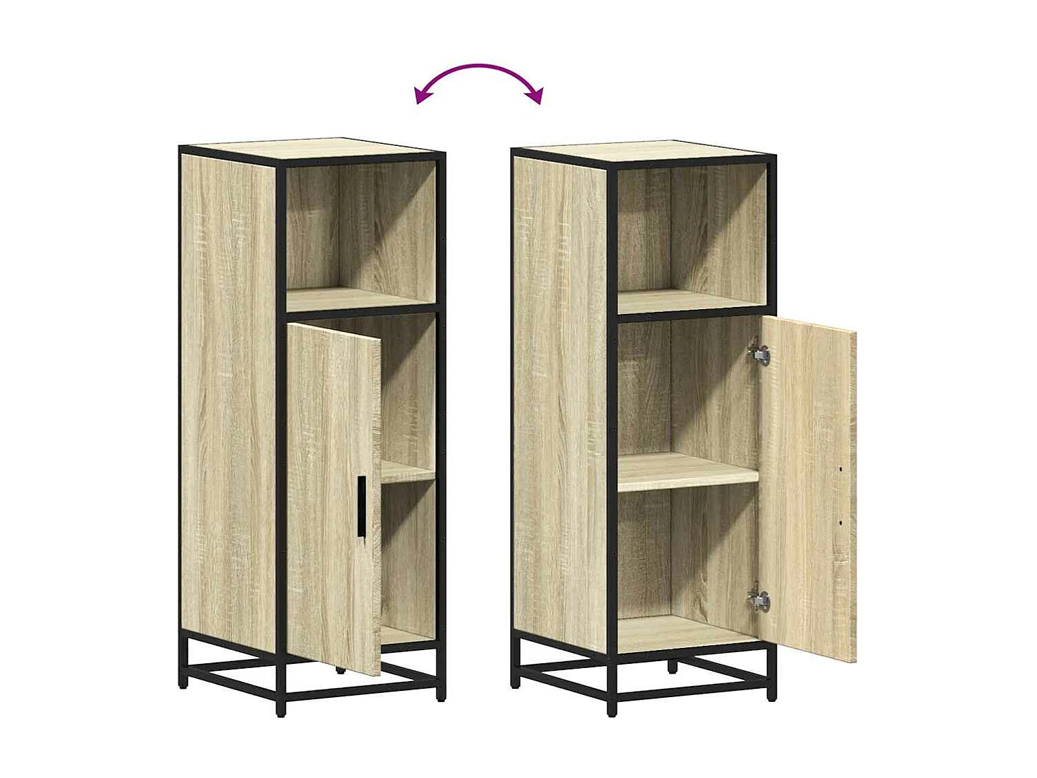 Meuble de salle de bain Chêne Sonoma 35x37,5x100 cm Bois d'ingénierie