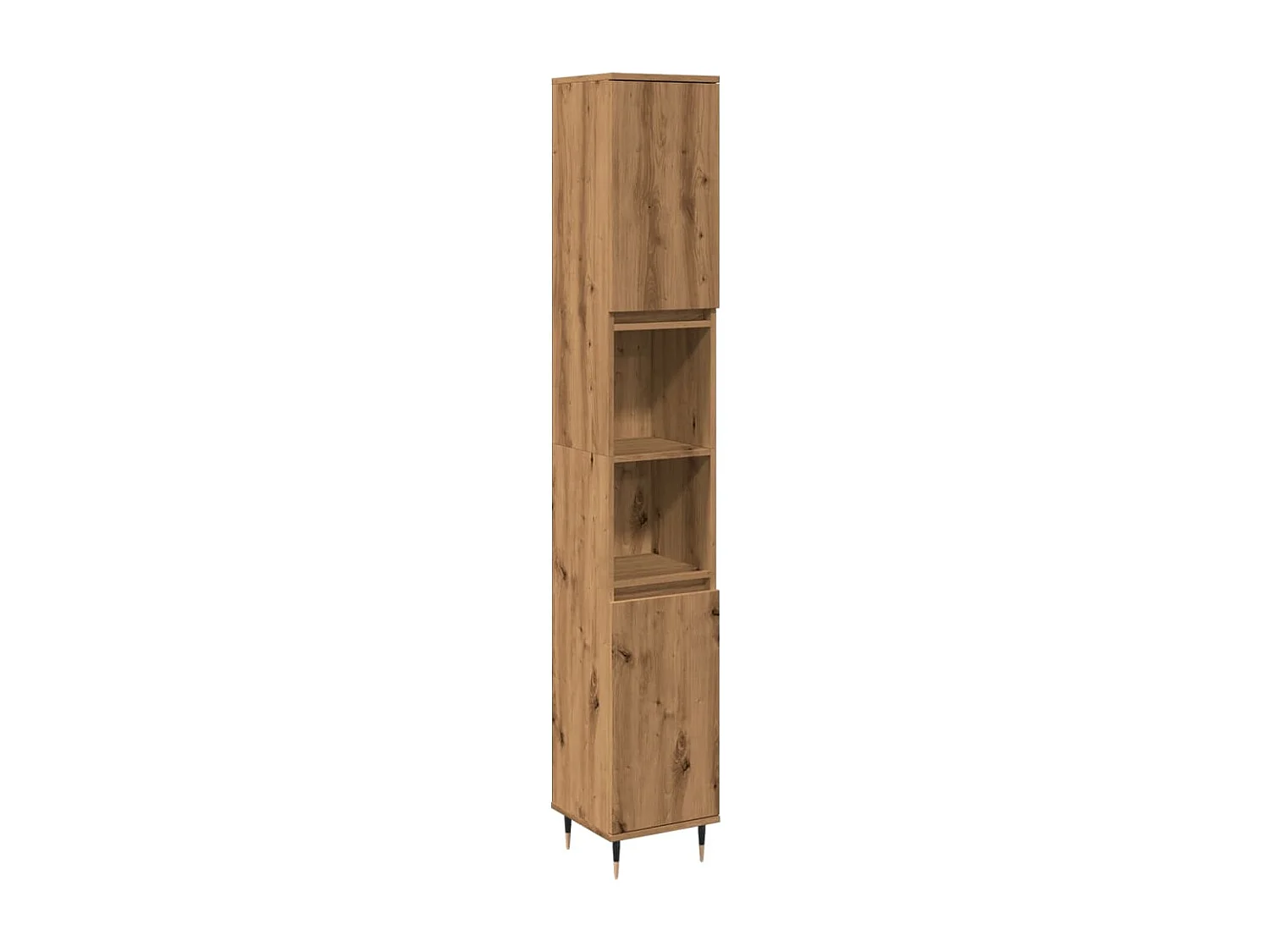 Armoire de salle de bain chêne artisanal 30x30x190 cm