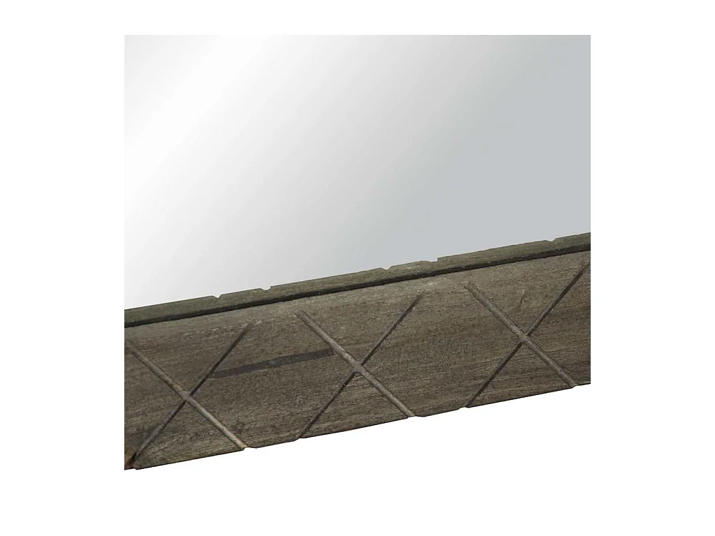 Miroir de salle de bain gris 50x3x70 cm bois de manguier massif