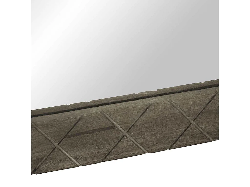 Miroir de salle de bain gris 50x3x70 cm bois de manguier massif