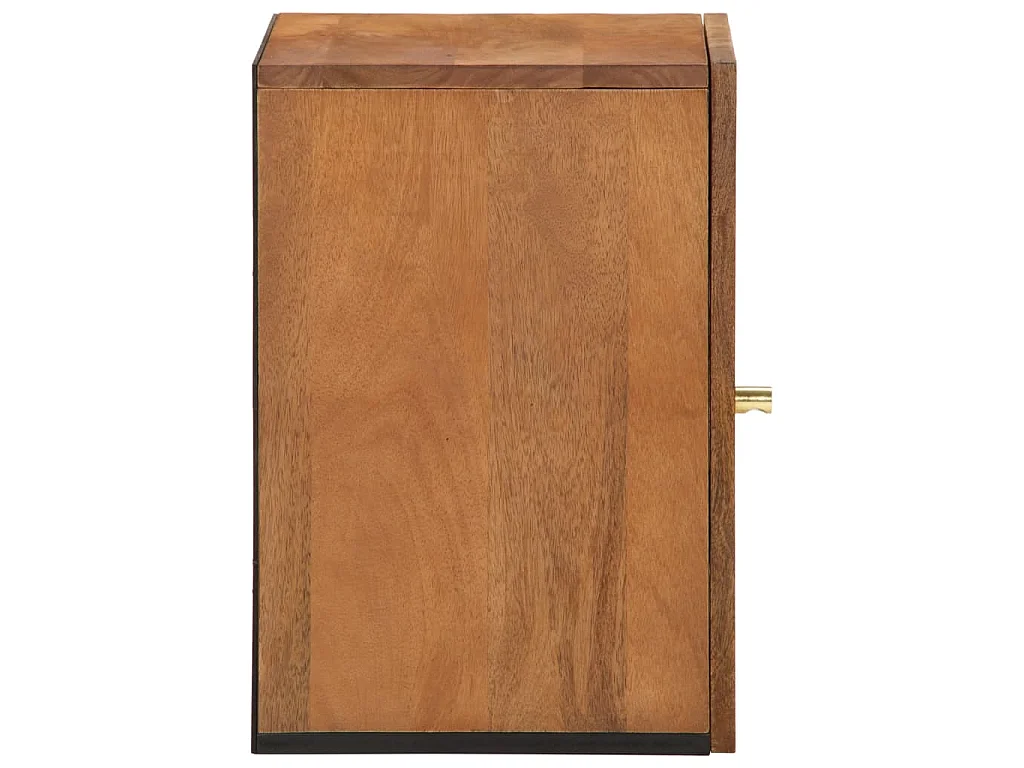 Armoire de salle de bain murale 38x33x48cm bois massif manguier