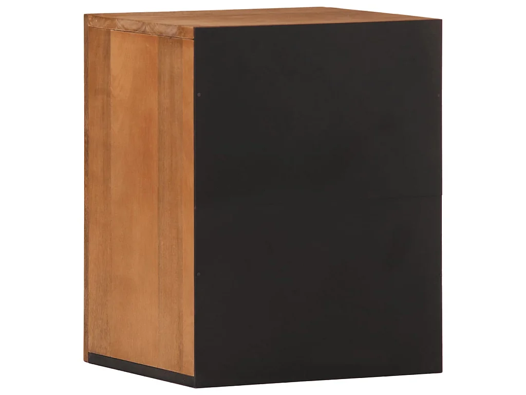 Armoire de salle de bain murale 38x33x48cm bois massif manguier