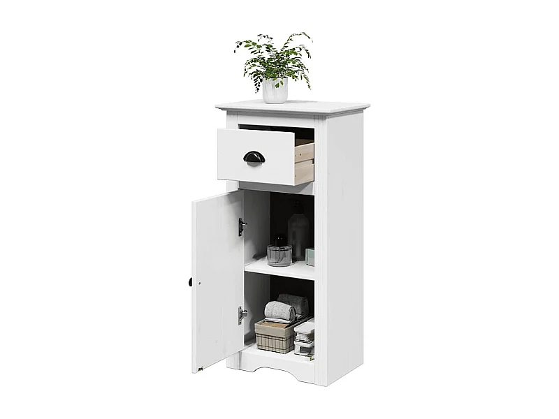 Badkamerkast BODO 44x30x90 cm wit