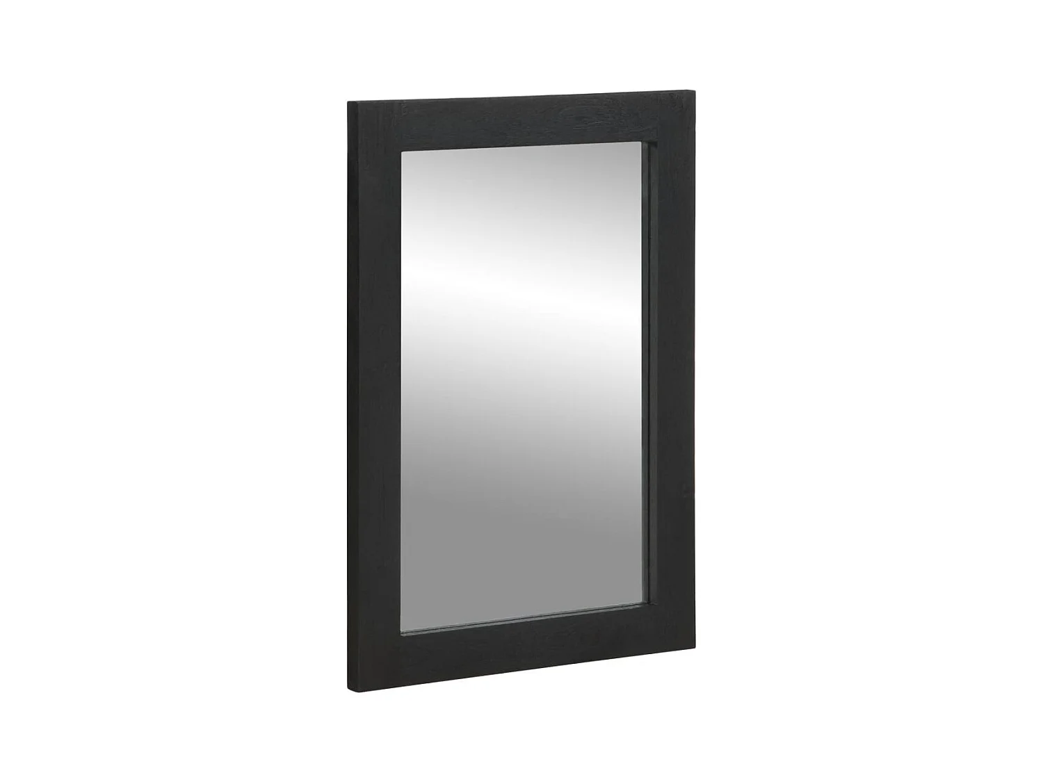 Miroir de bain noir 50x70x2,5 cm bois d'ingénierie et laiton