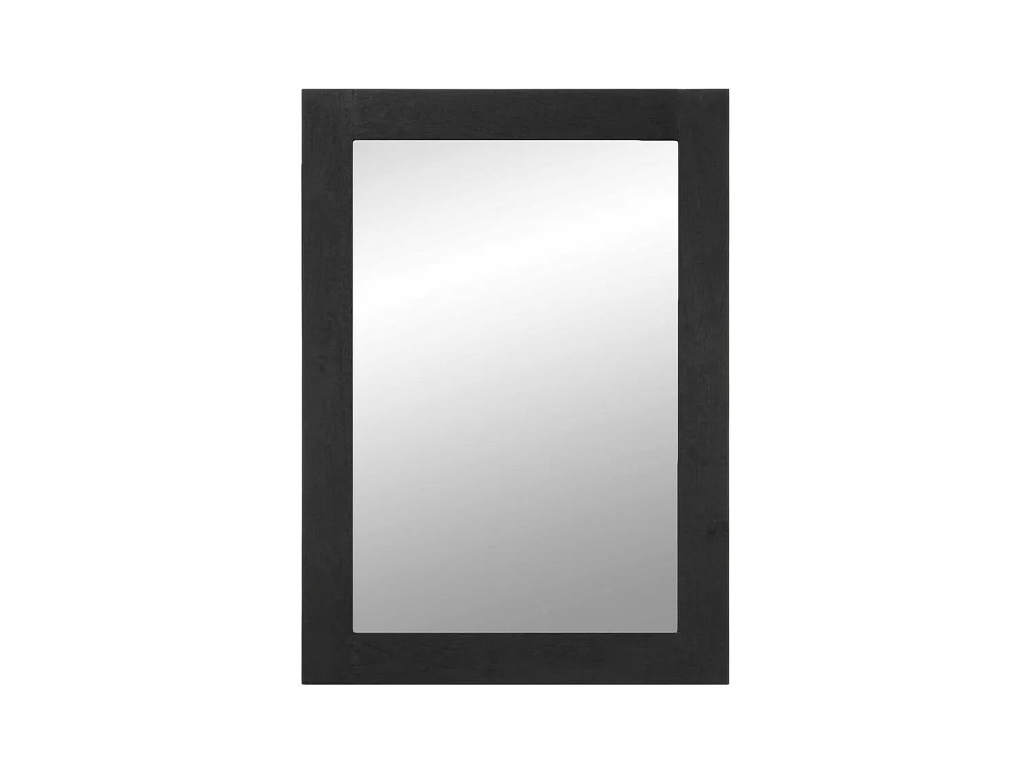 Miroir de bain noir 50x70x2,5 cm bois d'ingénierie et laiton