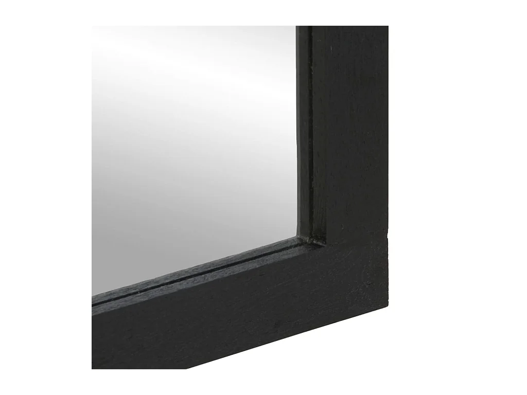 Miroir de bain noir 50x70x2,5 cm bois d'ingénierie et laiton