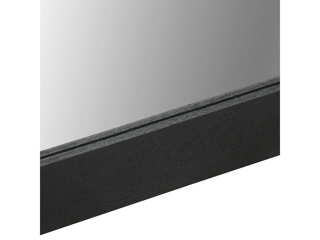 Specchio da Bagno Nero 50x70x2,5 cm Legno Multistrato e Ottone