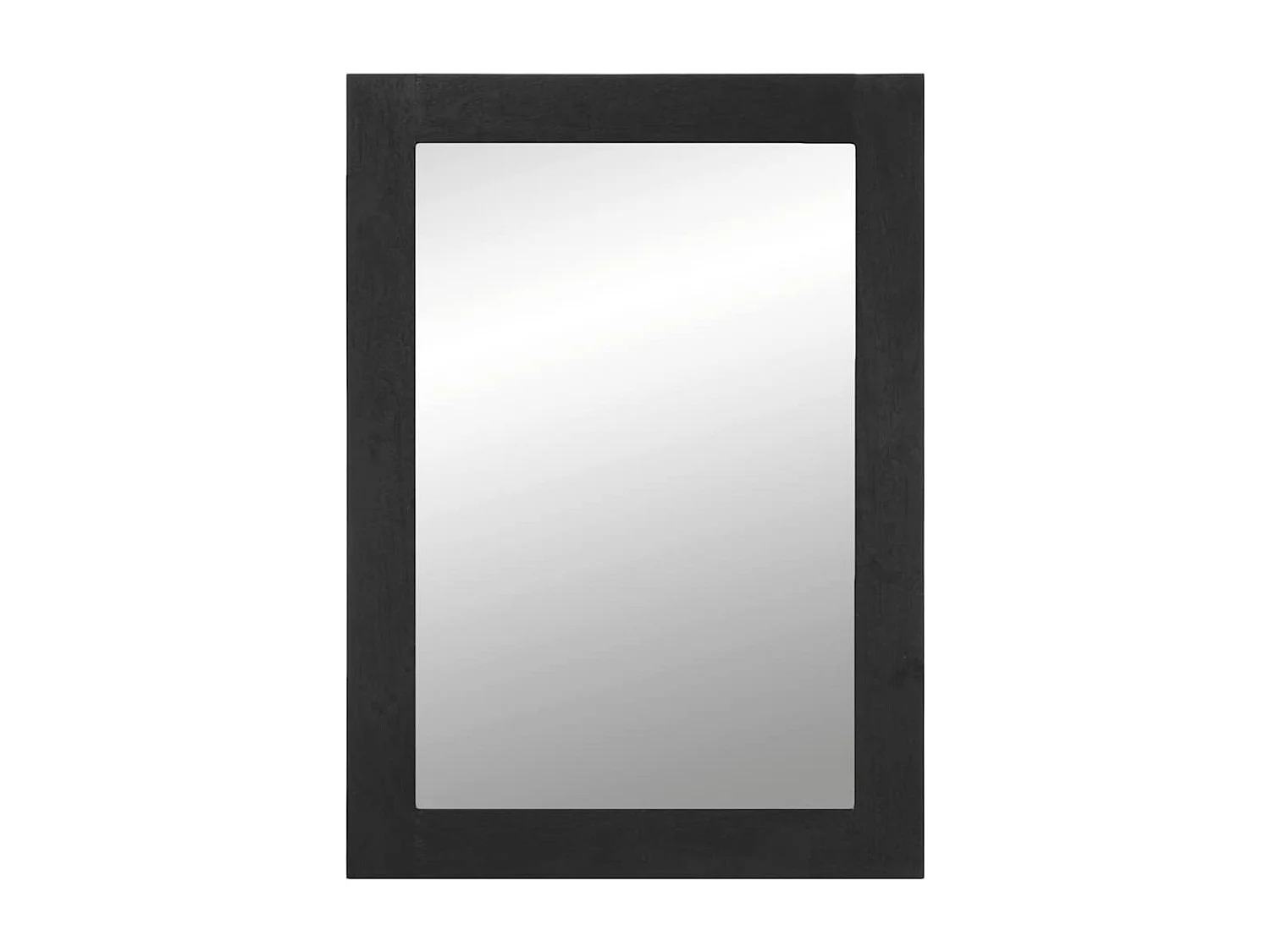 Miroir de bain noir 50x70x2,5 cm bois d'ingénierie et laiton