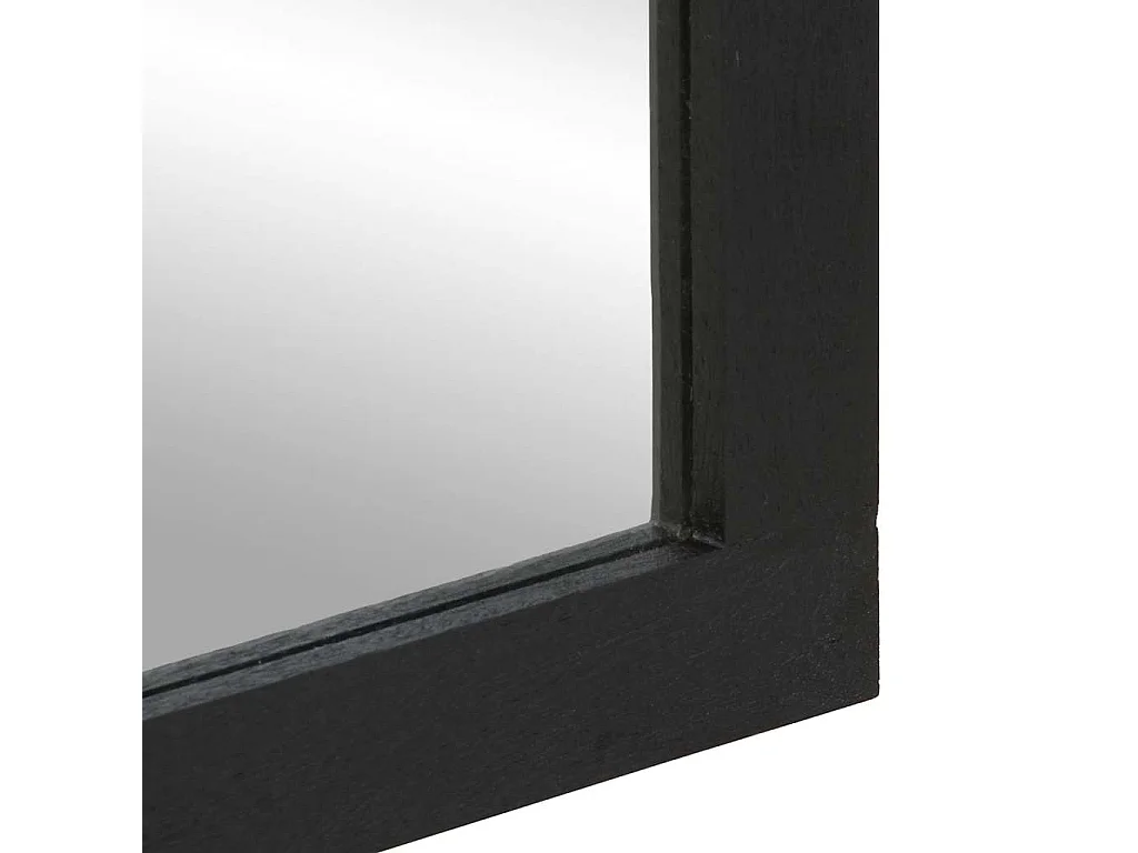 Miroir de bain noir 50x70x2,5 cm bois d'ingénierie et laiton