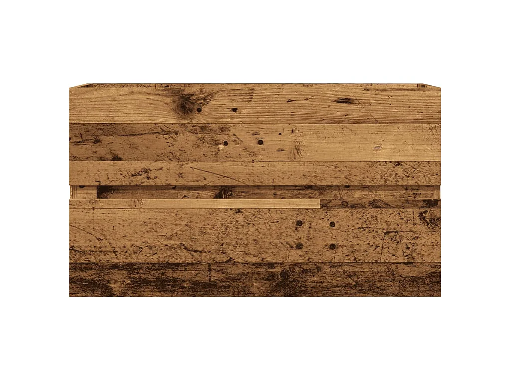 Mueble de lavabo madera ingeniería envejecida 90x38,5x45 cm