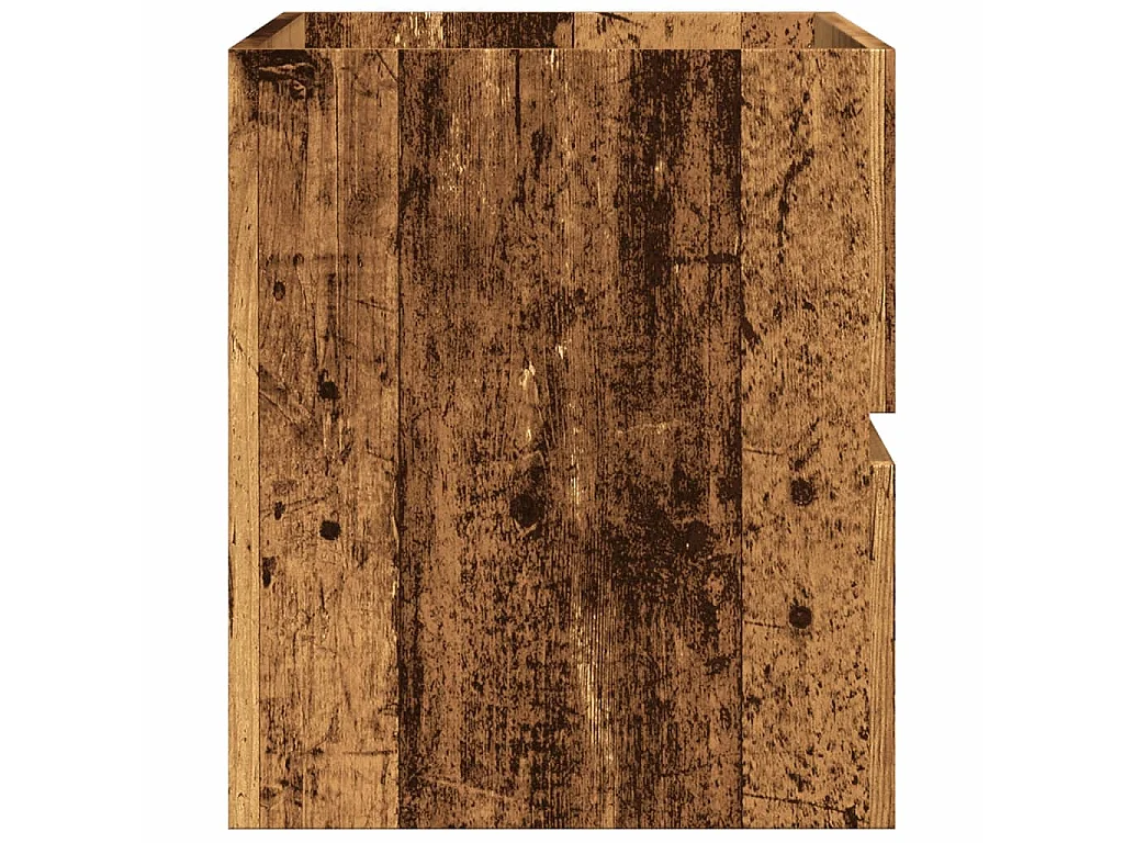 Mueble de lavabo madera ingeniería envejecida 90x38,5x45 cm