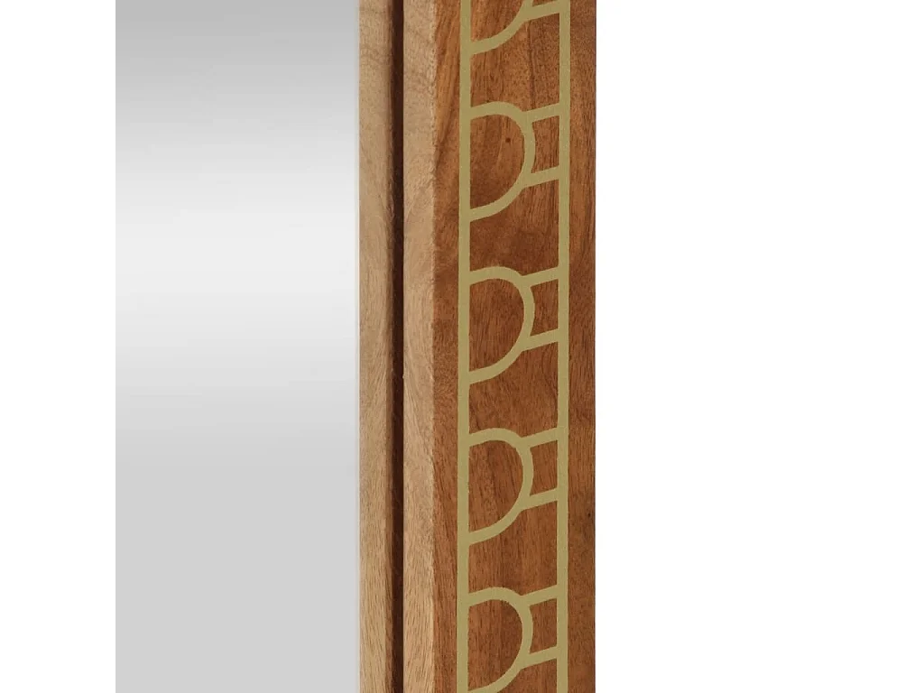 Espelho de casa de banho 50x70x2,5 cm mangueira maciça e vidro