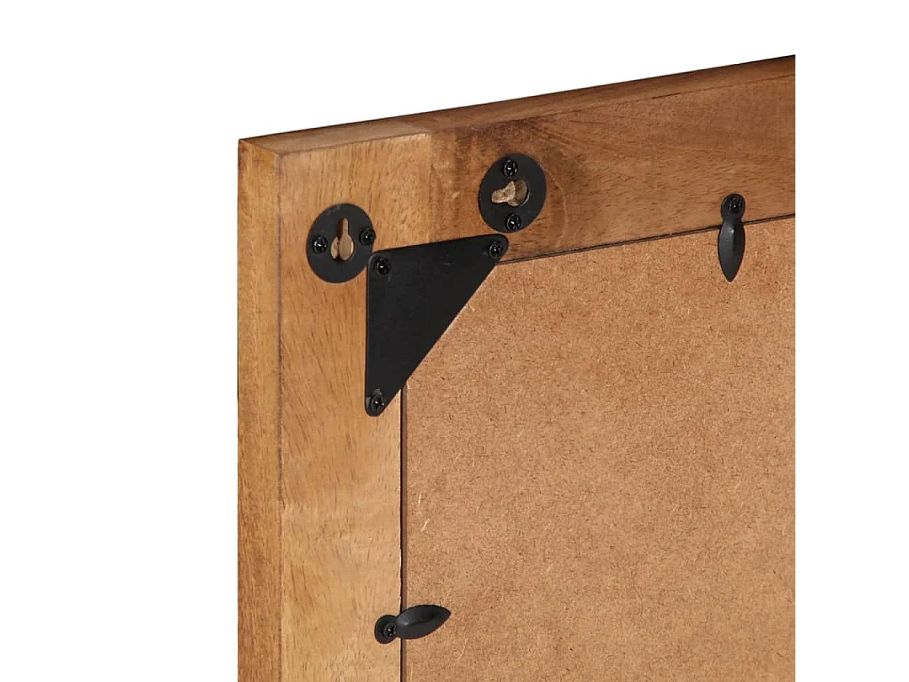 Espelho de casa de banho 50x70x2,5 cm mangueira maciça e vidro