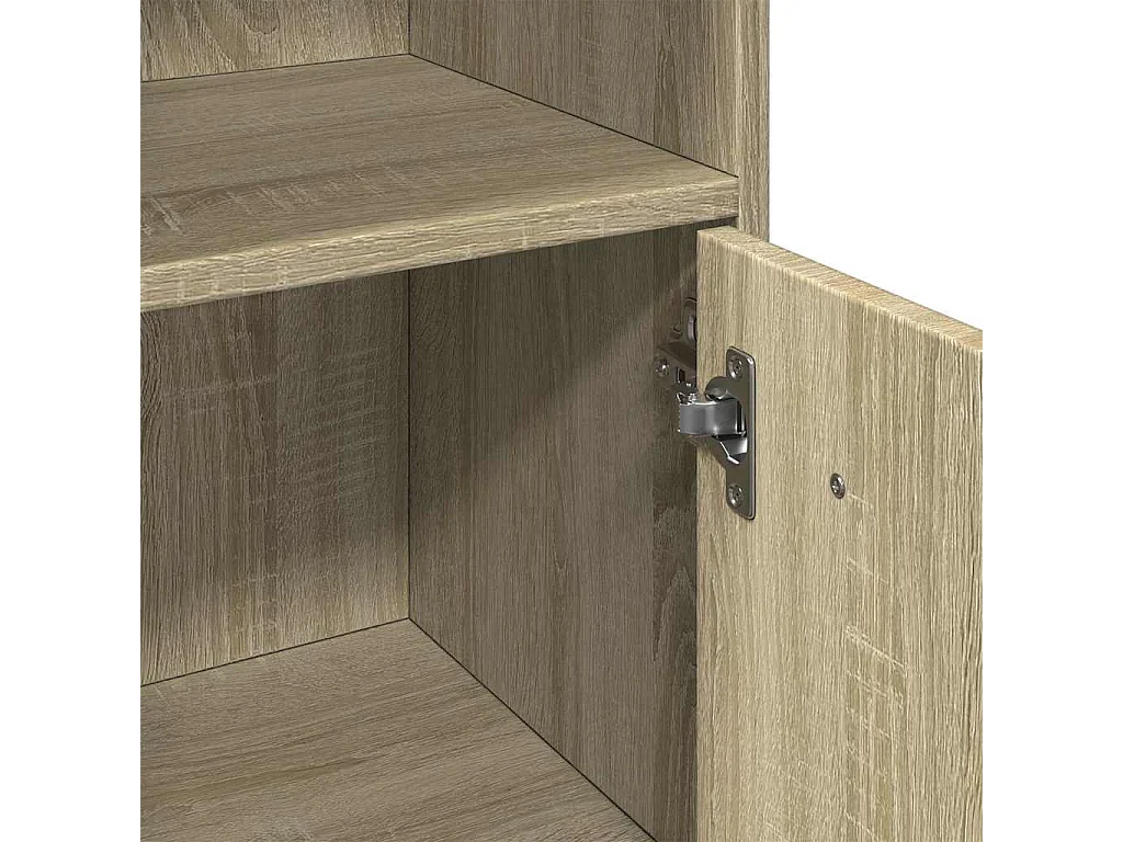 Armario de baño madera contrachapada color roble 30x30x95 cm