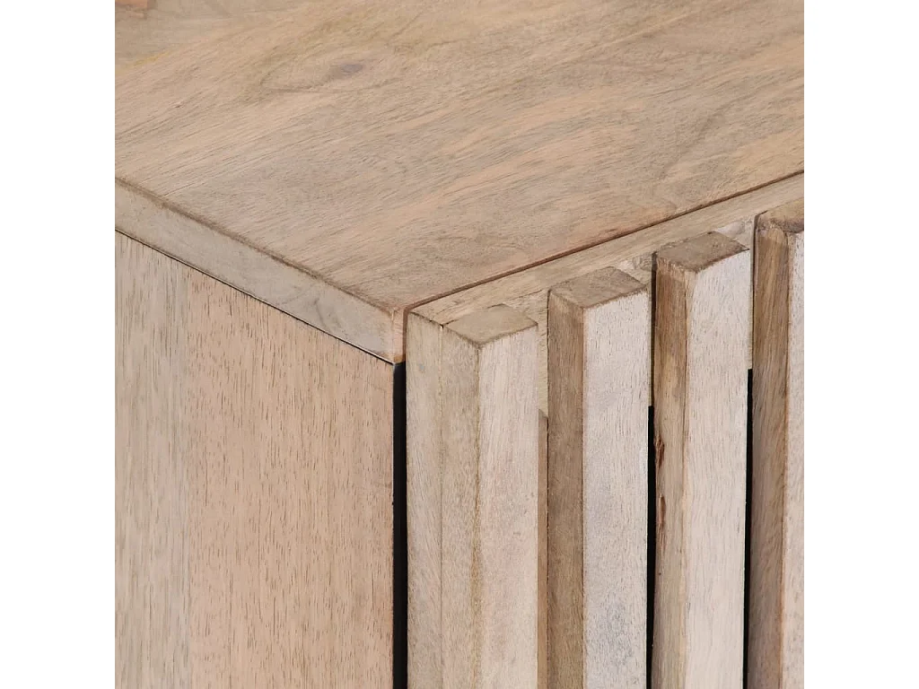 Badkamerwandkast 38x34x48 cm massief mangohout