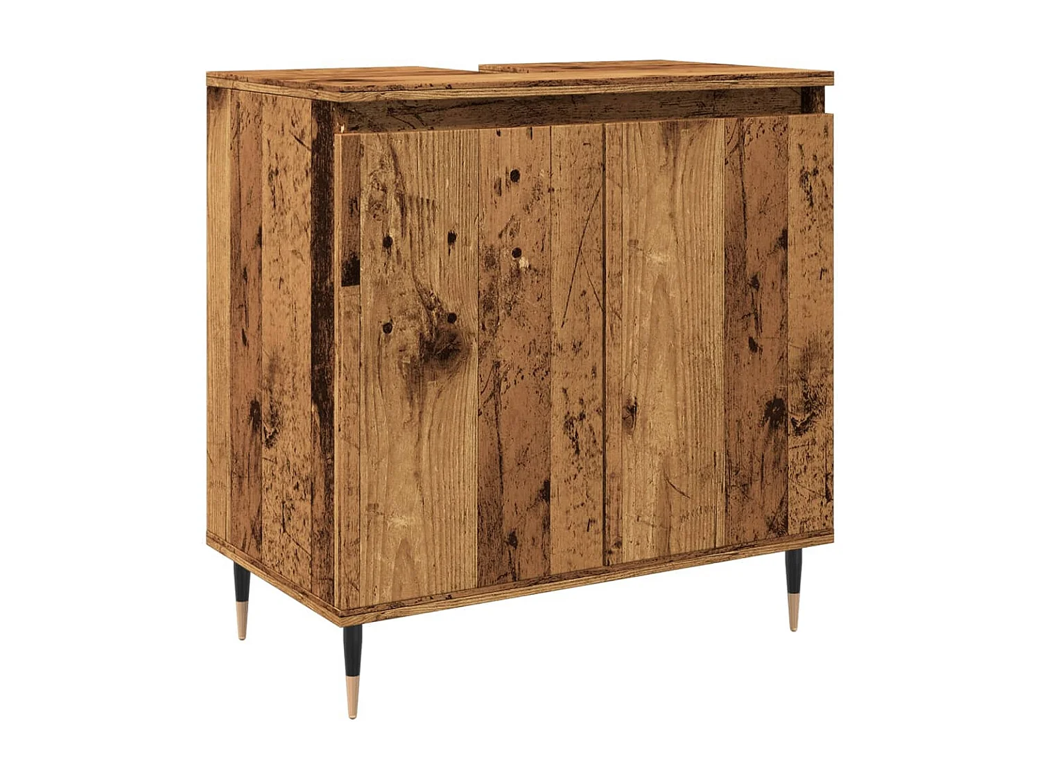 Armario de baño madera de ingeniería envejecida 58x33x60 cm