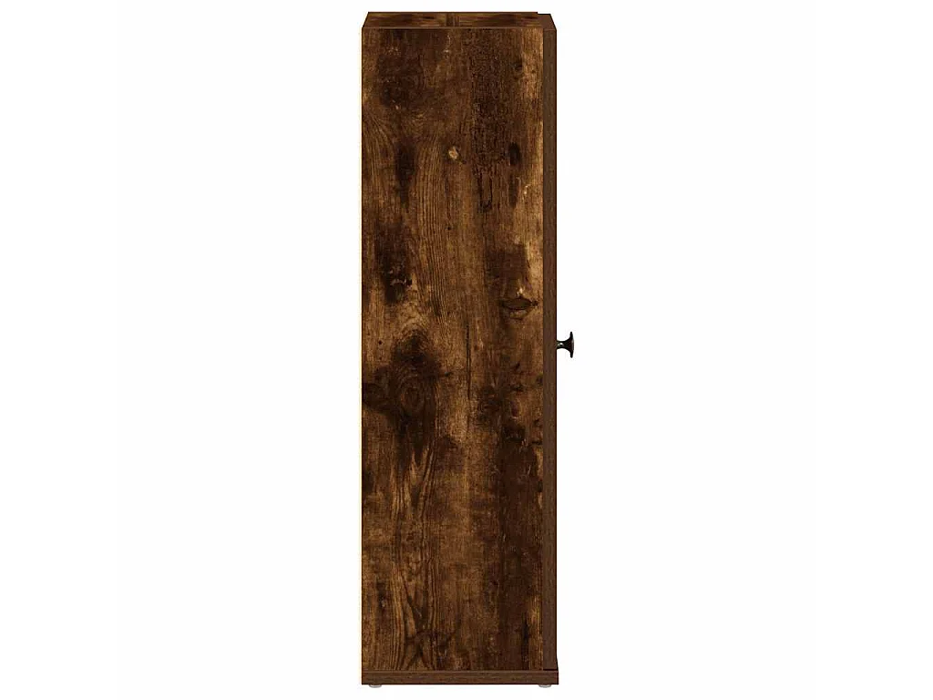 Mobile da Bagno con Portarotolo Rovere Fumo 20,5x22x72 cm
