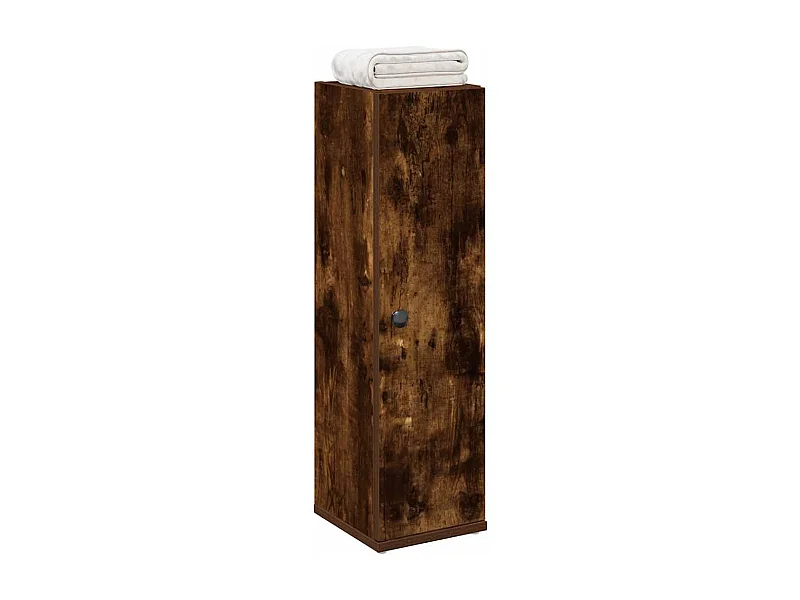 Badezimmerschrank mit Rollenhalter Räuchereiche 20,5x22x72 cm