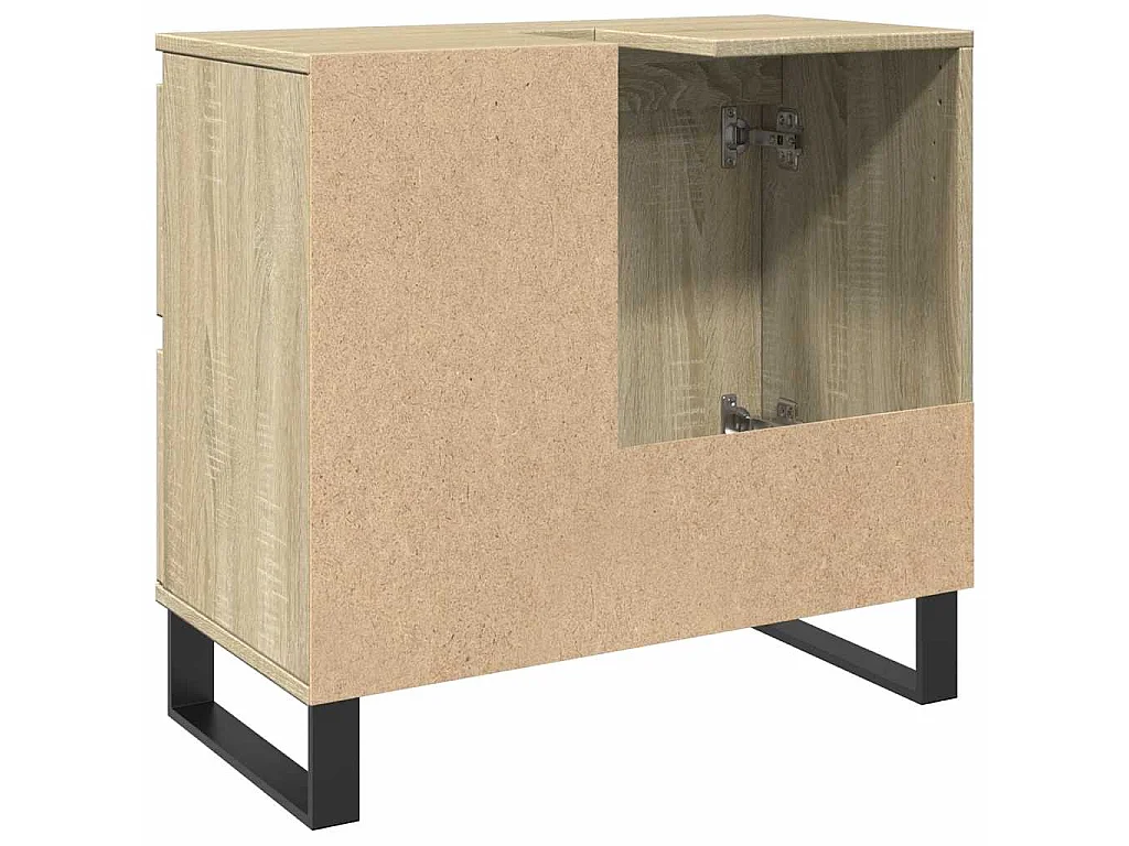 Armoire salle de bain chêne sonoma 65x33x60 cm