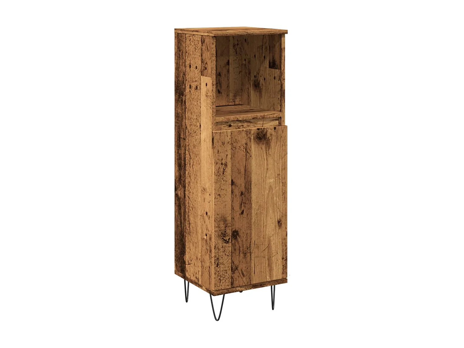 Armoire de salle de bain vieux bois 30x30x100cm bois ingénierie