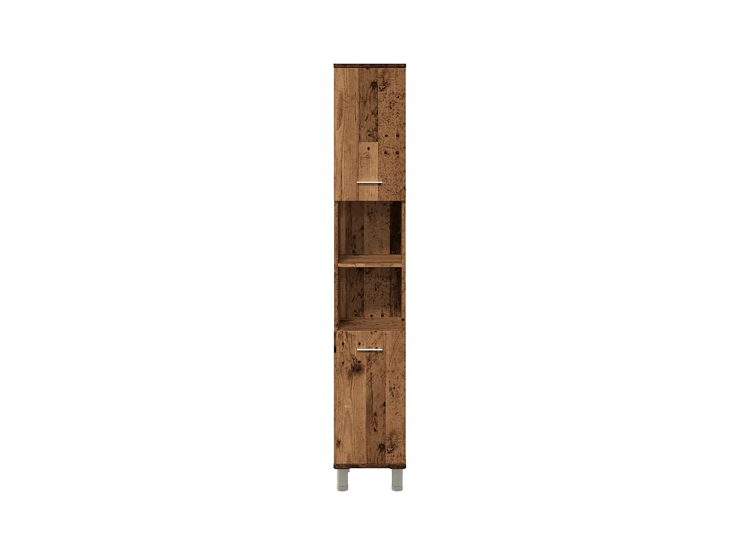 Armoire de salle de bain vieux bois 30x30x179cm bois ingénierie