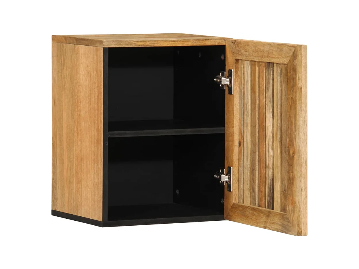 Armoire murale de salle de bain 38x34x48cm manguier massif brut