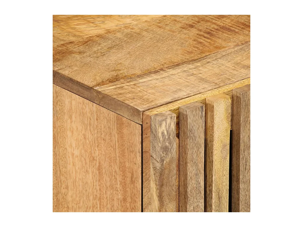 Armoire murale de salle de bain 38x34x48cm manguier massif brut