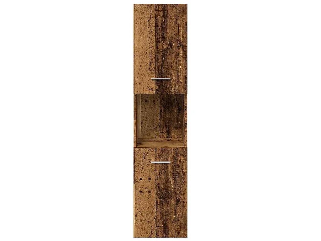 Armoire de salle de bain suspendue vieux bois bois d'ingénierie