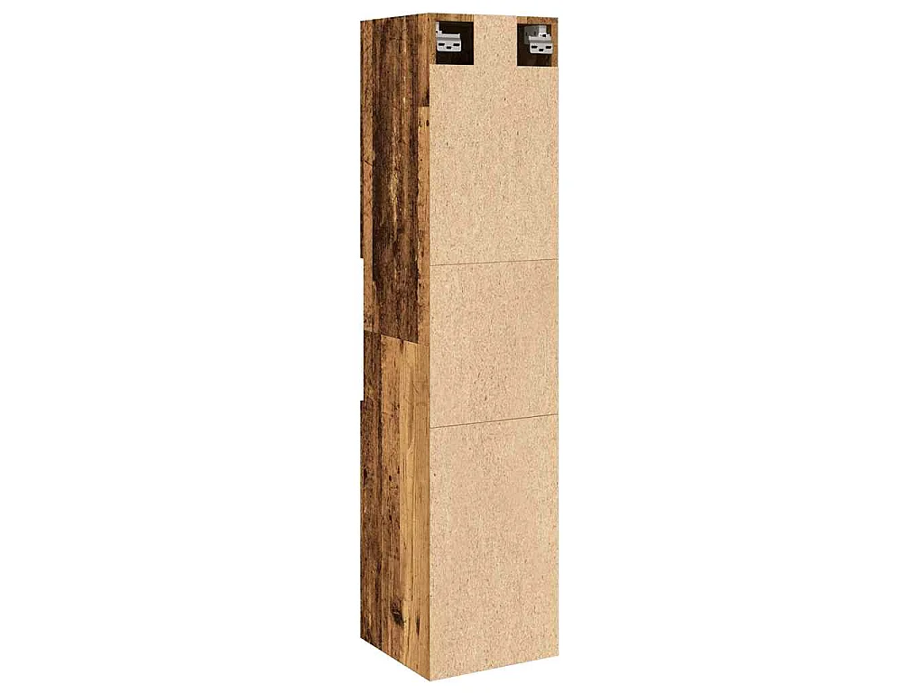 Armoire de salle de bain suspendue vieux bois bois d'ingénierie