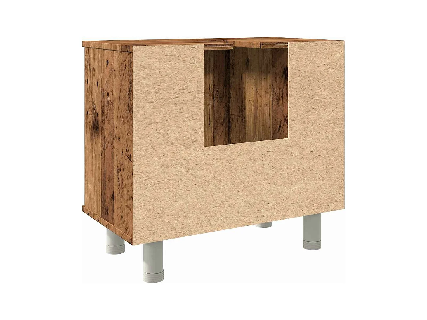 Armoire de salle de bain vieux bois 60x32x53,5 cm