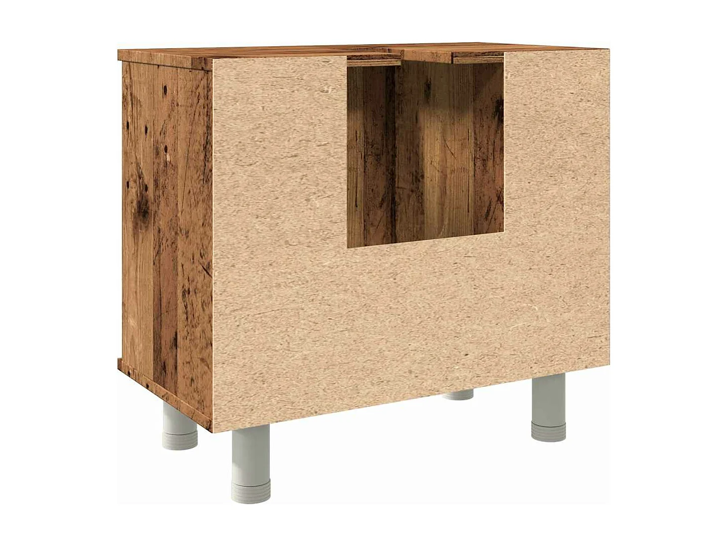 Armoire de salle de bain vieux bois 60x32x53,5 cm