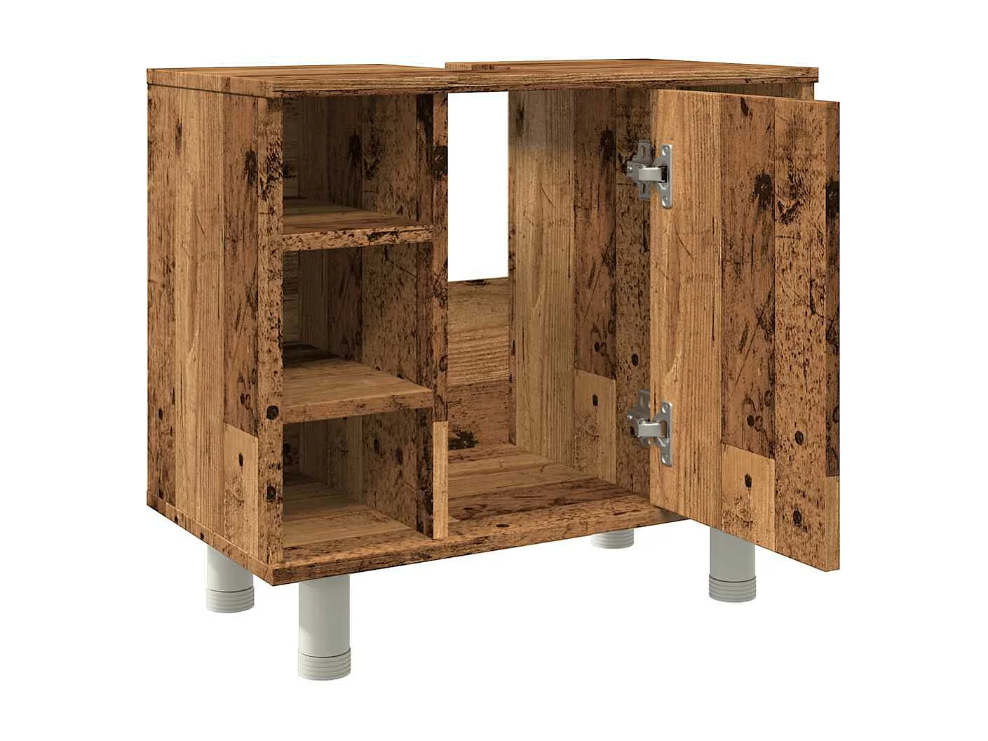 Armoire de salle de bain vieux bois 60x32x53,5 cm