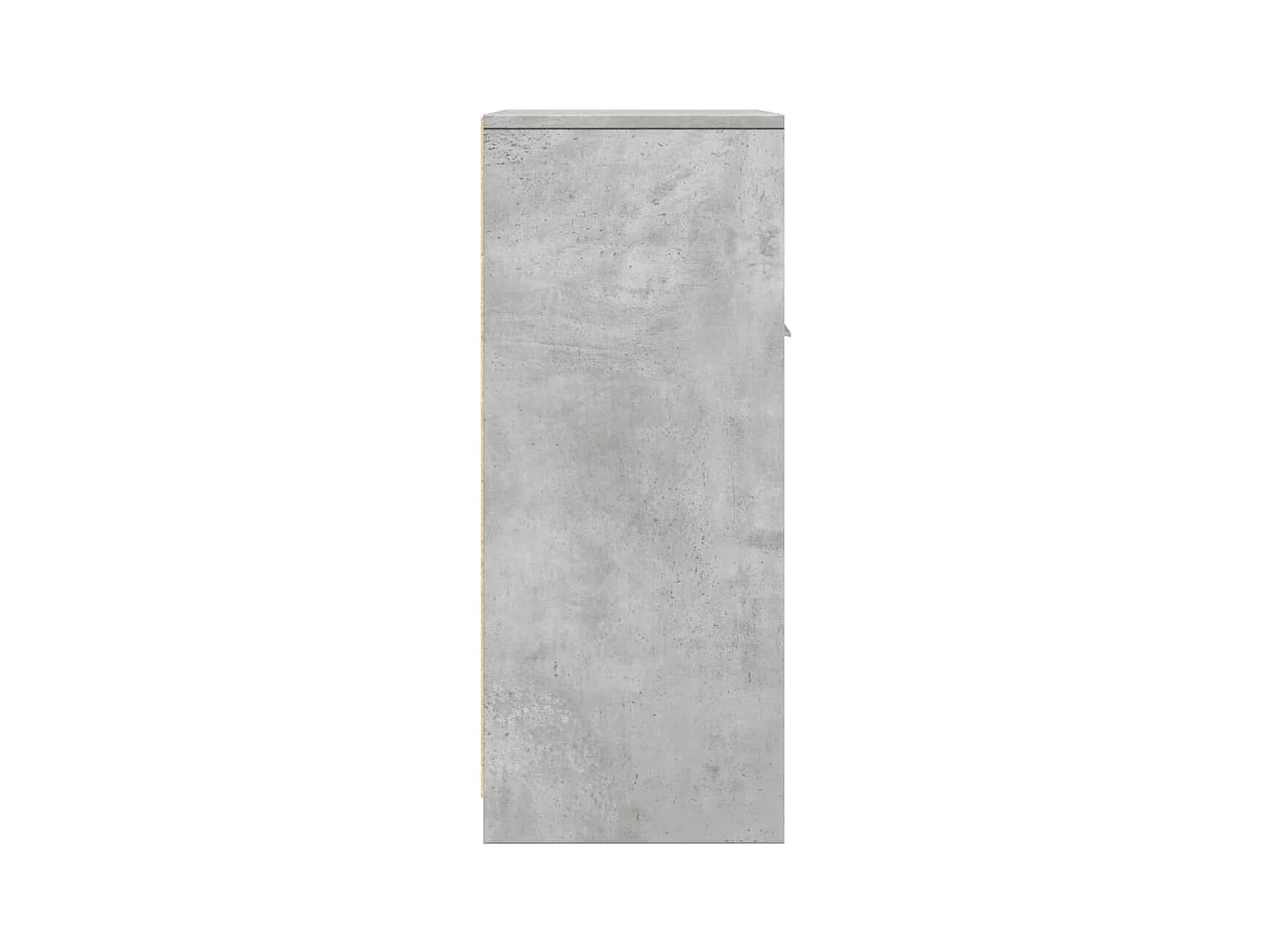 Armario de baño madera contrachapada gris hormigón 60x33x80 cm