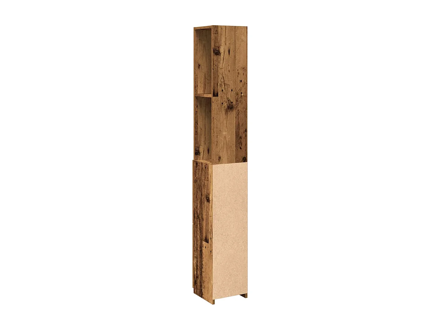 Armoire de salle de bain vieux bois 25x25x170cm bois ingénierie