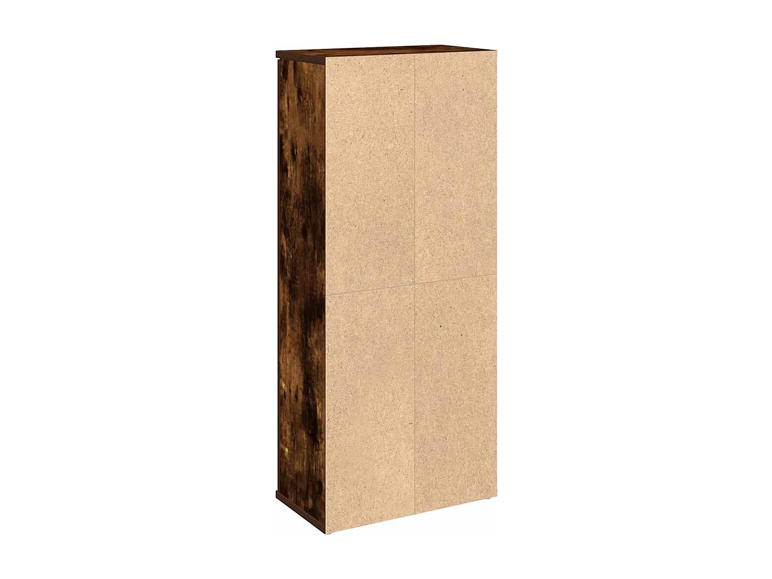 Meuble de salle de bain avec porte-rouleau chêne fumé