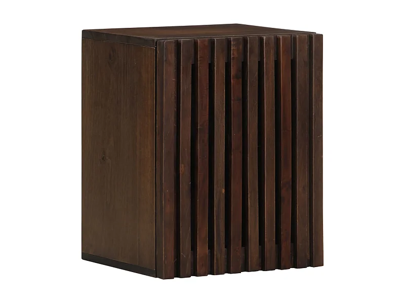 Armario de baño de pared madera maciza de mango 38x34x48 cm