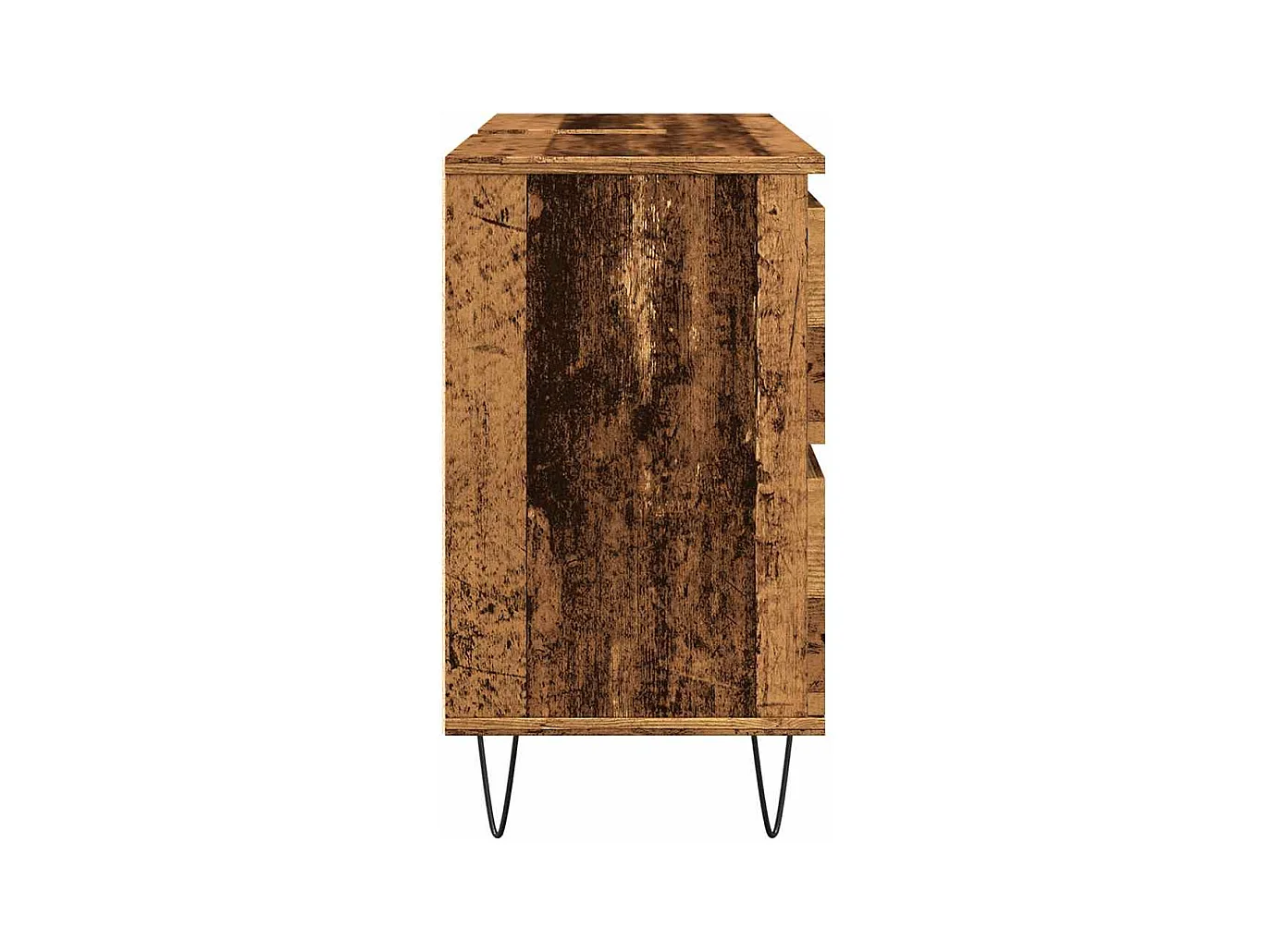 Armoire de salle de bain vieux bois 80x33x60 cm bois ingénierie