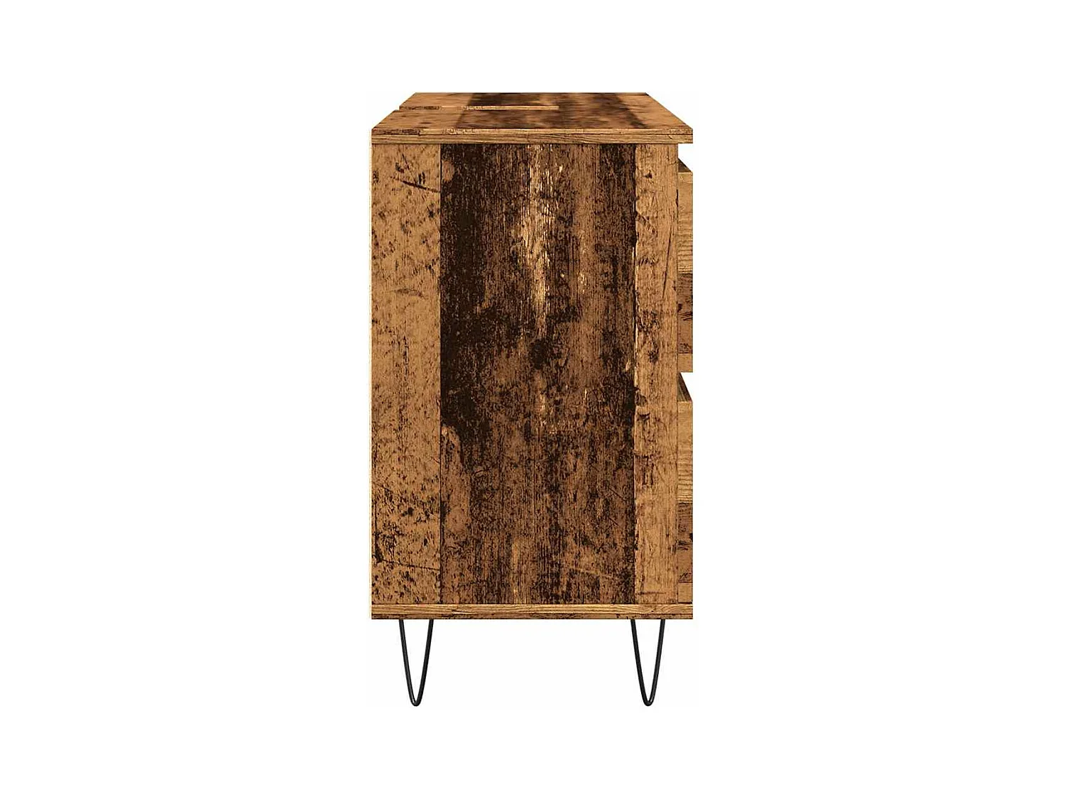 Armoire de salle de bain vieux bois 80x33x60 cm bois ingénierie