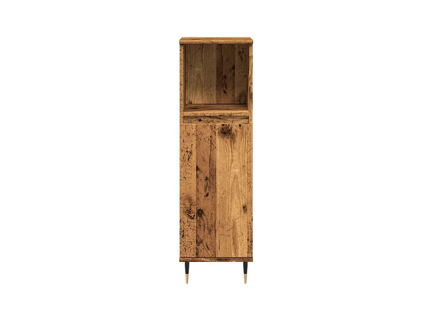 Armoire de salle de bain vieux bois 30x30x100cm bois ingénierie