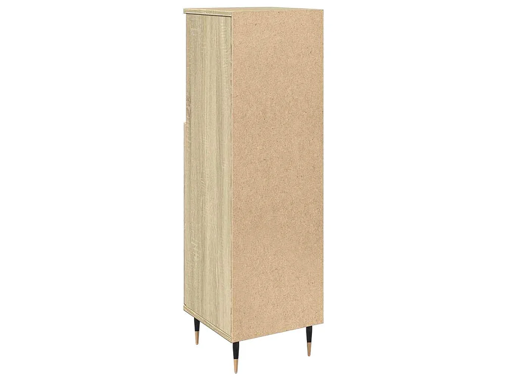 Armadietto da Bagno Rovere Sonoma 30x30x100cm Legno Multistrato