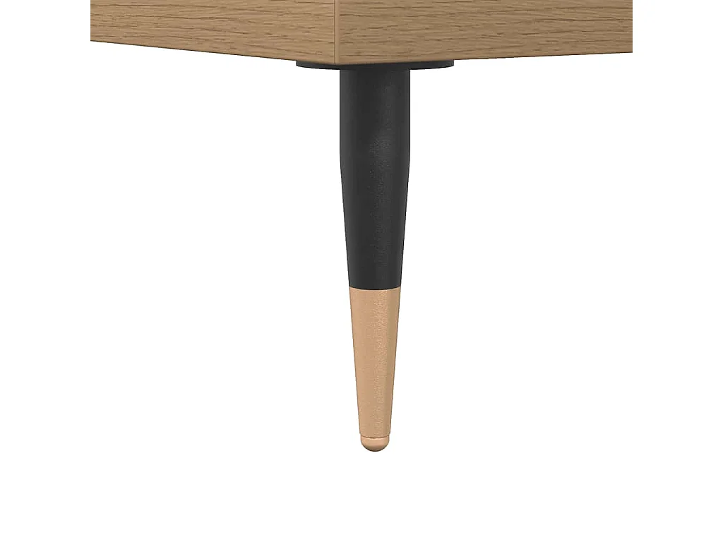 Badkamerkast 58x33x60 cm bewerkt hout artisanaal eikenkleurig