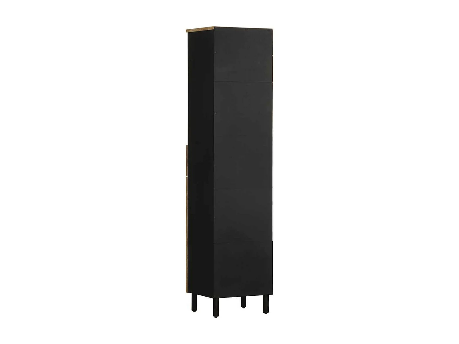 Mueble de baño madera maciza de mango 38x33,5x160 cm