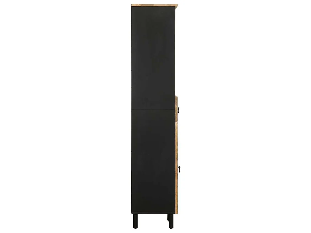 Badkamerkast 38x33,5x160 cm massief mangohout