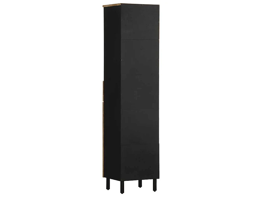 Badkamerkast 38x33,5x160 cm massief mangohout